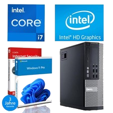 Dell Office PC Intel Core i7 4x 3.9GHz 32GB RAM 1000GB SSD Windows 11 Computer
