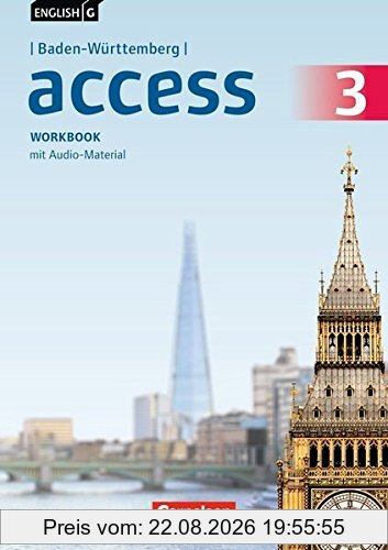 English G Access - Baden-Württemberg / Band 3: 7. Schuljahr - Workbook mit Audio-CD