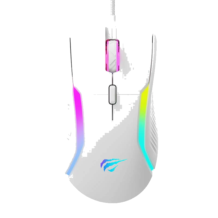 Gaming-Maus Wired USB HAVIT MS1033, RGB, 800DPI - 8000DPI, Weiß