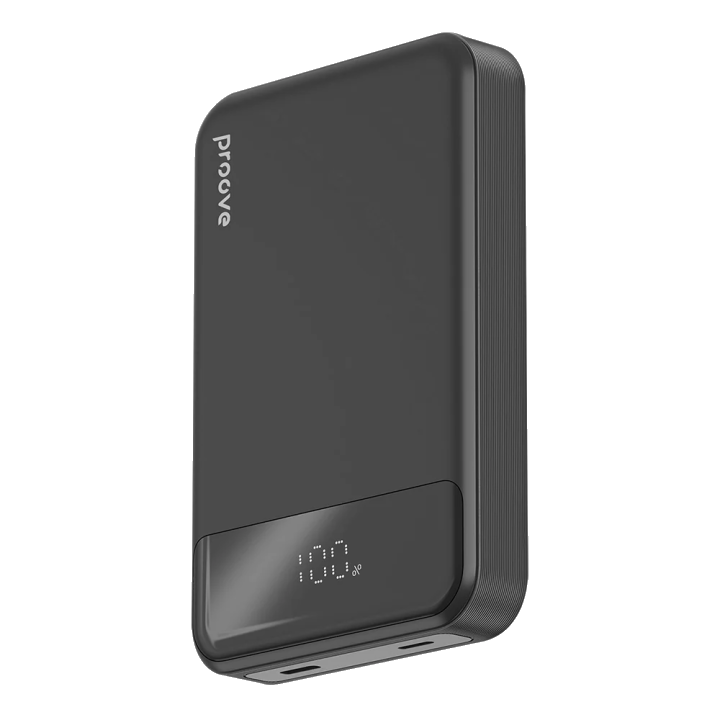 Externer Wireless-Akku Proove Hoodman, 10000mAh, 20W, PD + FQI, 1 x QI - 1 x USB-C, Schwarz PBH120010001