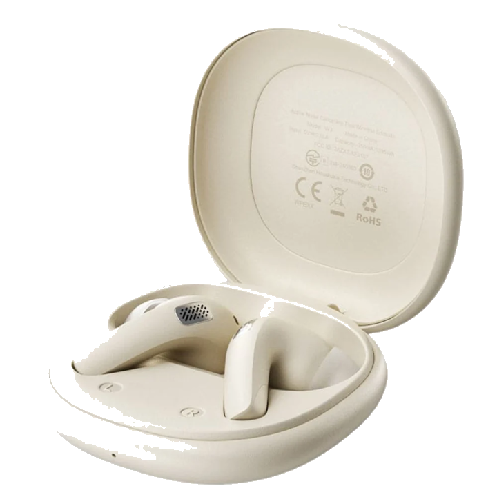 Handsfree Bluetooth Acefast W3, TWS, ANC, Khaki