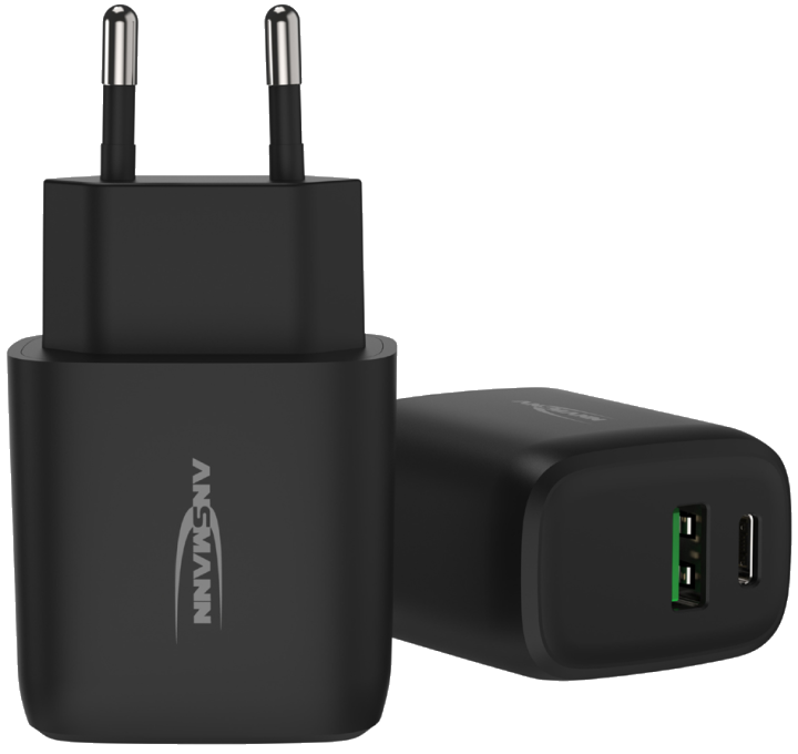 ANSMANN USB-Steckdosenadapter Home Charger HC218PD, 2x USB