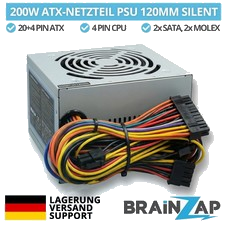 200 Watt ATX PC Netzteil 120mm Fan Silent 24 PIN Computer PSU fü Home/Office PC