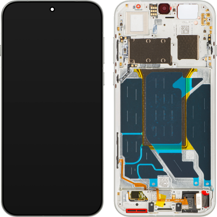 Display mit Touchscreen Oppo Find X9 Pro, mit Rahmen, Weiß (Silk White), Service Pack 621029000721