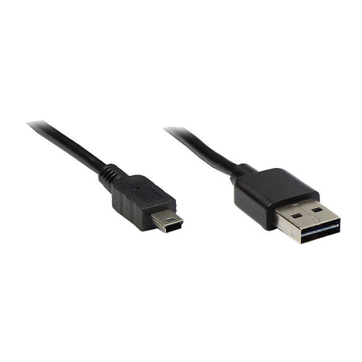 Alcasa USB 2.0 A/mini, 1m USB cable