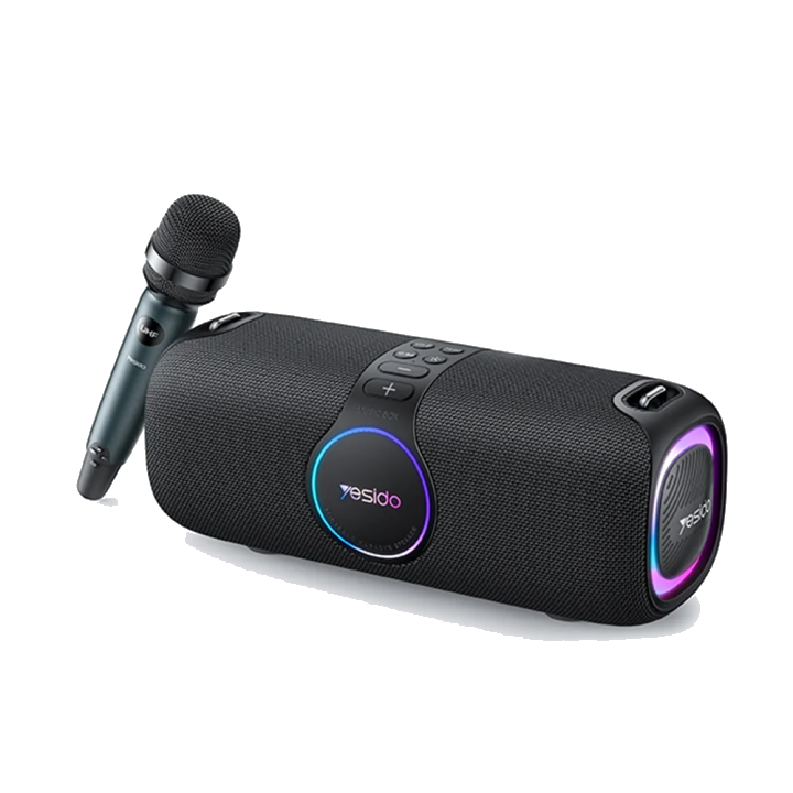 Bluetooth-Lautsprecher Yesido YSW21 Karaoke, 120W, RGB, wasserdicht, Schwarz
