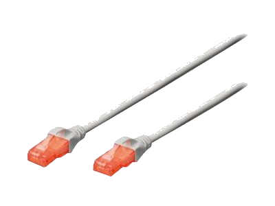 Digitus Patch-Kabel RJ-45 (M) zu RJ-45 (M) 5m Kupfer U/UTP Cat 6 grau (DK-1617-050)
