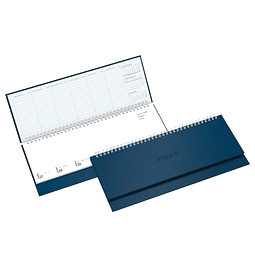 Schreibtisch-Querkalender TivoliSoft 2027, blau