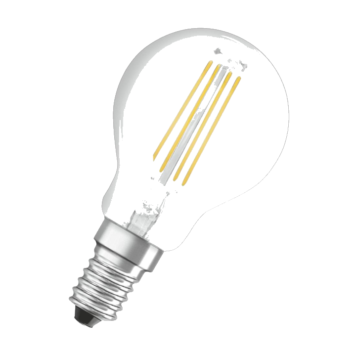 "LED-Filament ""Retrofit"", Tropfen, 4W ersetzt 40W, E14, Warmweiß, klar (00217762)"