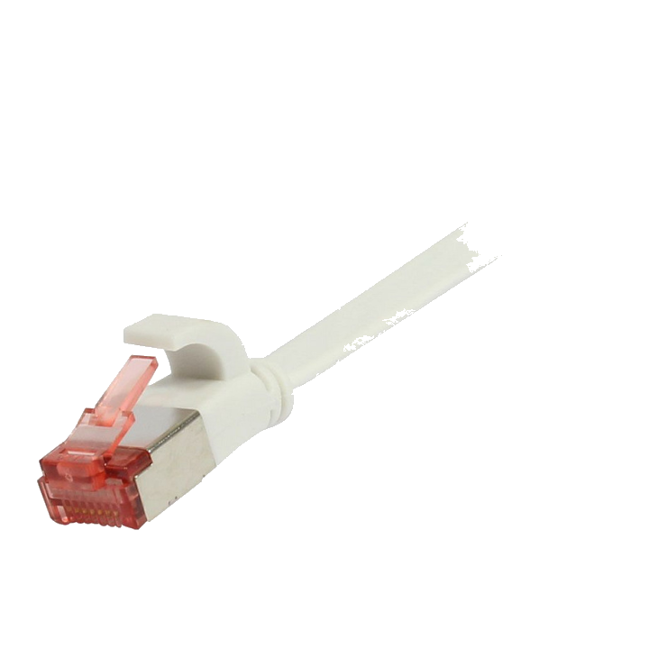 Synergy21 Patchkabel RJ45, CAT6 250Mhz, 1,0m weiss, FTP(U/FTP), TPE(Superflex), Flach,