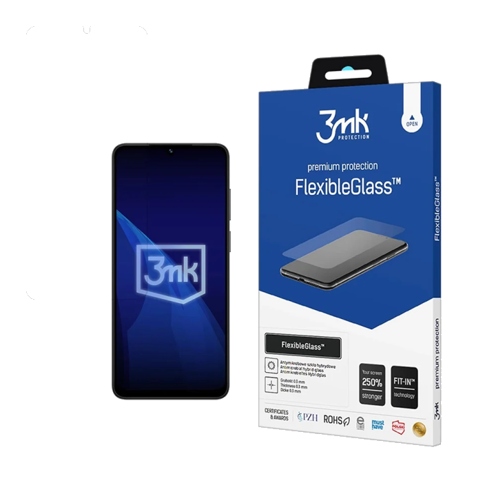 Schutzfolie 3MK FlexibleGlass für Honor X5c Plus, Flexibles Glas, Vollverklebung