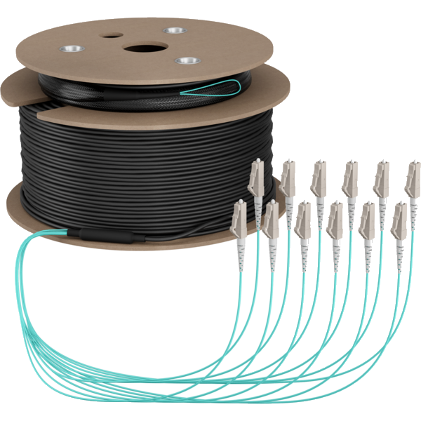 Trunkkabel U-DQ(ZN)BH OM3 12G (1x12) LC-LC, 80m Dca LSZH