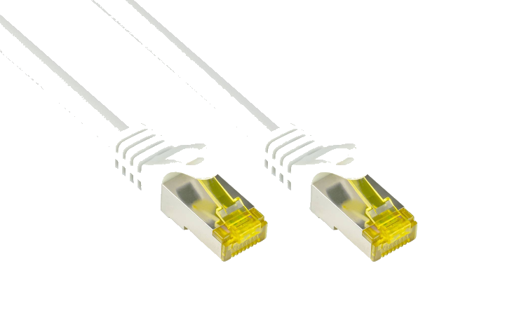Good Connections Patchkabel m. Cat.7 Rohkabel weiß 1m