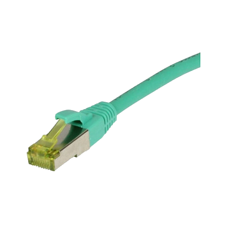 Synergy21 Patchkabel RJ45, CAT6A 500Mhz, 1,0m, grün, S-STP(S/FTP), TPE/LSZH(Ultraflex), AWG26, mit CAT7 Rohkabel,