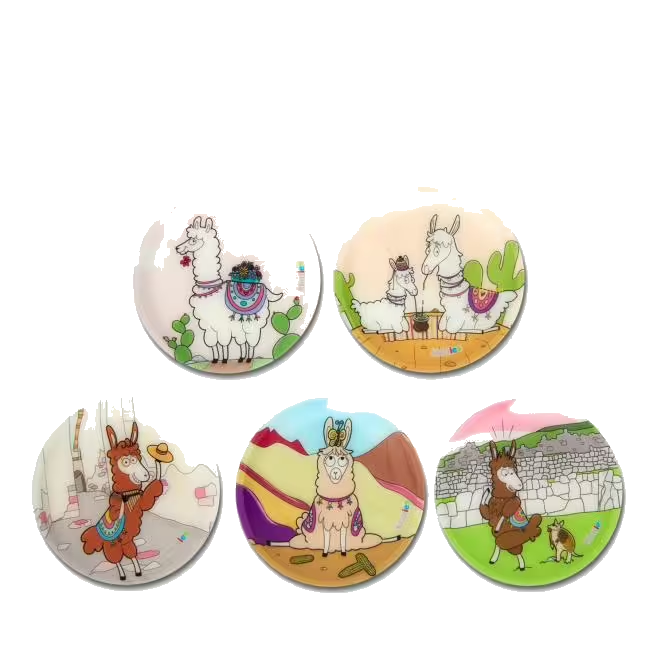 ergobag Kletties Set matt, 5-teilig Lamas
