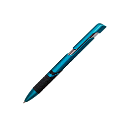 PENKO® Metallic-Kugelschreiber Johannesburg, blaue Mine, hellblau