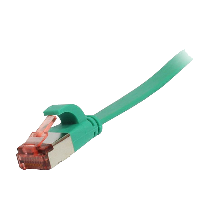 Synergy21 Patchkabel RJ45, CAT6 250Mhz, 1,0m grün, FTP(U/FTP), TPE(Superflex), Flach