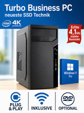 Intel Windows 11 PC System, Office Computer 16GB DDR4,1000GB /1TB SSD leise|WLAN