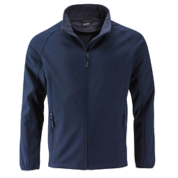 JAMES & NICHOLSON Herren Softshell-Jacke Promo, dunkelblau, M