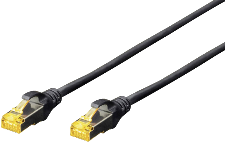 Digitus Patch-Kabel RJ-45 (M) zu RJ-45 (M) 2m Kupfer S/FTP Cat 6a schwarz