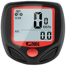 Fahrradcomputer LCD Fahrradtacho Kilometerzähler Wasserdicht kabelgebunden KM/H