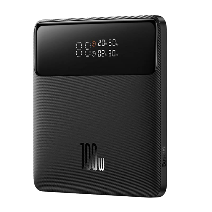 Externer Akku Baseus Blade HD, 20000mAh, 100W, QC + PD, 2 x USB-A - 2 x USB-C, Schwarz PPBL000301