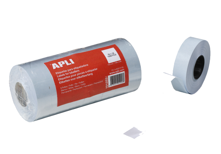 APLI Etiketten für Preisauszeichner, 16 x 18 mm, weiß