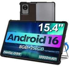 2026 Jumper 15,4 Zoll Tablet 8GB RAM 256GB ROM Android 16 Octa-Core 10000 mAh