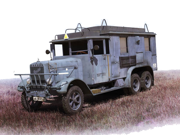 Henschel 33 D1, KFZ 72 WWII German Radio Com. Truck