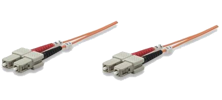 INTELLINET LWL Anschlusskabel SC/SC 1m Multimode OM1 orange