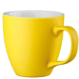 Porzellantasse Lorena, 450 ml, gelb