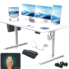 KESSER® Höhenverstellbarer Schreibtisch elektrischer Memory Computer Büro Tisch
