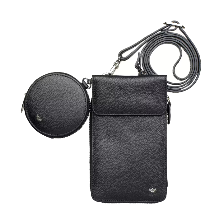 Golden Head Palma Handy-Umhängetasche RFID Protect schwarz