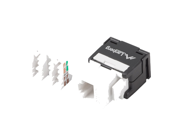 LANBERG Keystone Modul RJ45->LSA CAT.6 UTP 180° werkzeuglos