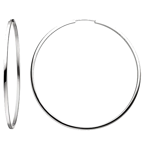 Creolen groß 925 Sterling Silber Ohrringe Durchmesser 64 mm