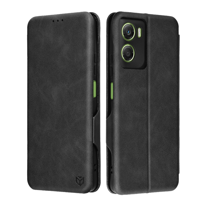 Hülle für Motorola Moto G06, Techsuit, Safe Wallet Plus, Schwarz