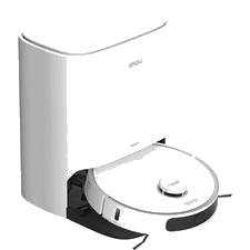 IMOU RV3 Saugroboter mit Wischfunktion und Absaugstation, Laser-Navigation Weiß