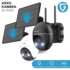ieGeek 5MP Überwachungskamera Aussen Akku WLAN Nachtsicht PIR PTZ Wireless Solar