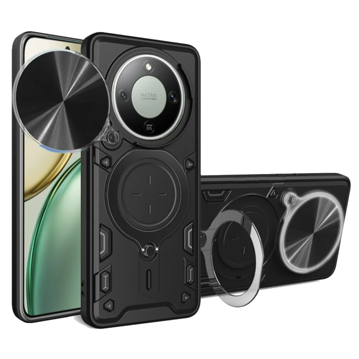 Hülle für Honor Magic8 Lite, Techsuit, CamGuard Pro, Schwarz
