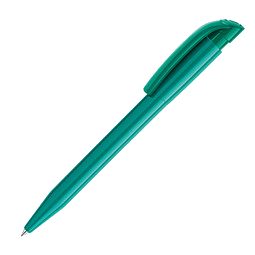 Kugelschreiber Total MADE IN EUROPE, blaue Mine, emeraldgrün