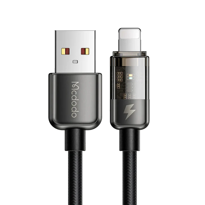 Daten- und Ladekabel USB-A - Lightning McDodo CA-3140 Auto Power Off, 18W, 1,2m, Schwarz