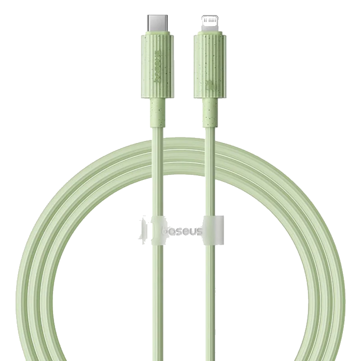 USB-C - Lightning Lade- und Datenkabel Baseus Habitat, 20W, 2m, Grün P10360201631-01