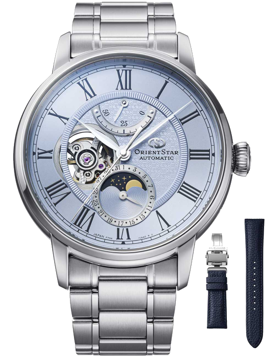 Orient Star RE-BT0007L00B Herrenuhr M45 Moon Phase Automatik 41mm 5ATM
