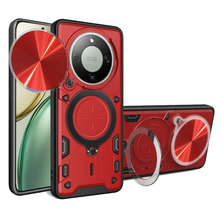 Hülle für Honor Magic8 Lite, Techsuit, CamGuard Pro, Rot
