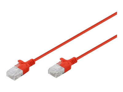 DIGITUS Patchkabel CAT 6 U-UTP Slim 2m Rot