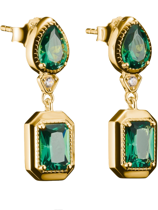 Thomas Sabo H2334-971-6 Ohrstecker Oktagon Elyndra vergoldet 25,0 mm Damen