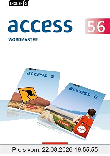 English G Access - Allgemeine Ausgabe: Band 5/6: 9./10. Schuljahr - Wordmaster mit Lösungen: Vokabelübungsheft