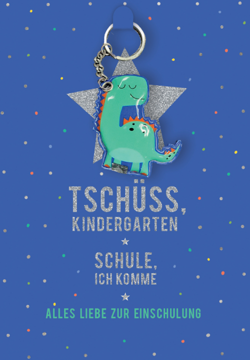 CACTUS Schulanfangs-Grußkarte , Dino,