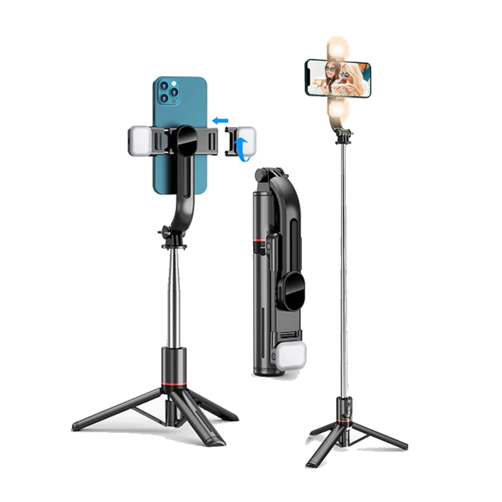 Selfie Stick Bluetooth Techsuit L13d, Universal, Schwarz