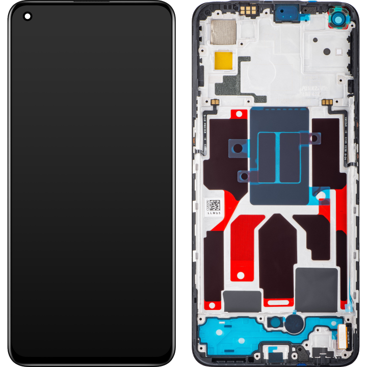 Display / Touchscreen für Realme GT Master | mit Rahmen | Schwarz | Service Pack